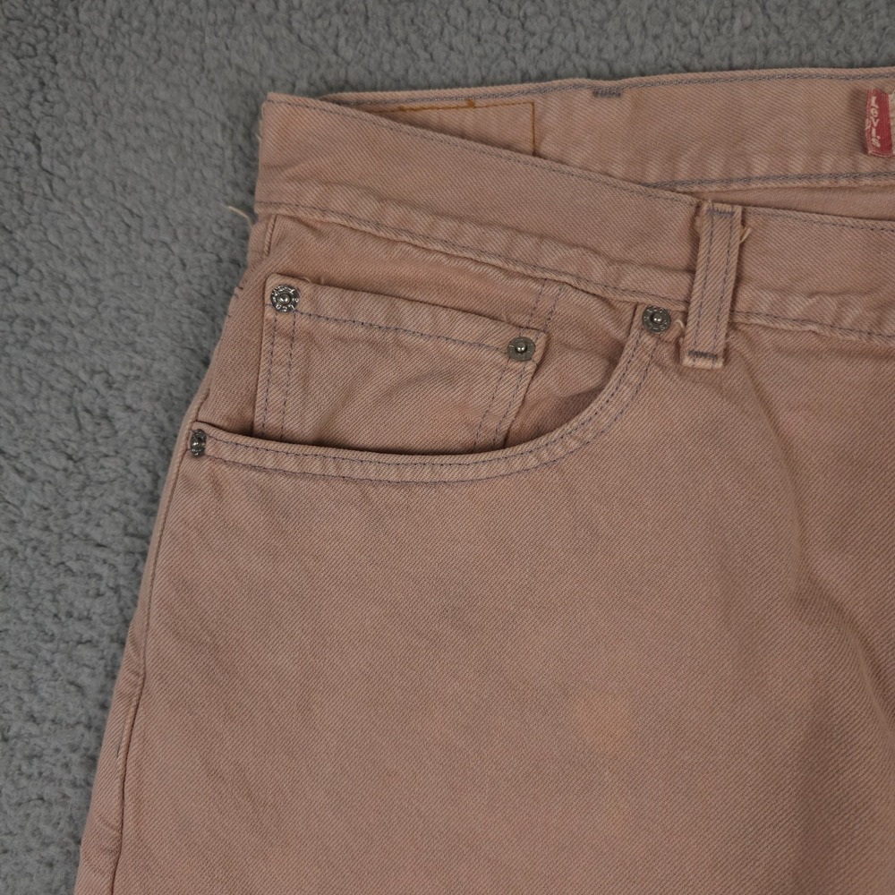 Vintage Levis 550 Jeans Men 38x32 Bleached Gray Pink Relaxed Fit Baggy Denim Y2K - Picture 10 of 16